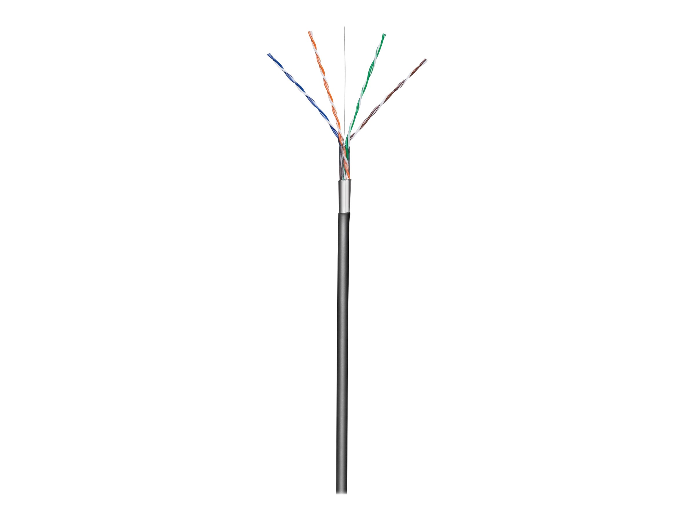 TECHly Professional CAT 5e Foldet uskærmet snoet par (F/UTP) 305m Bulkkabel Sort