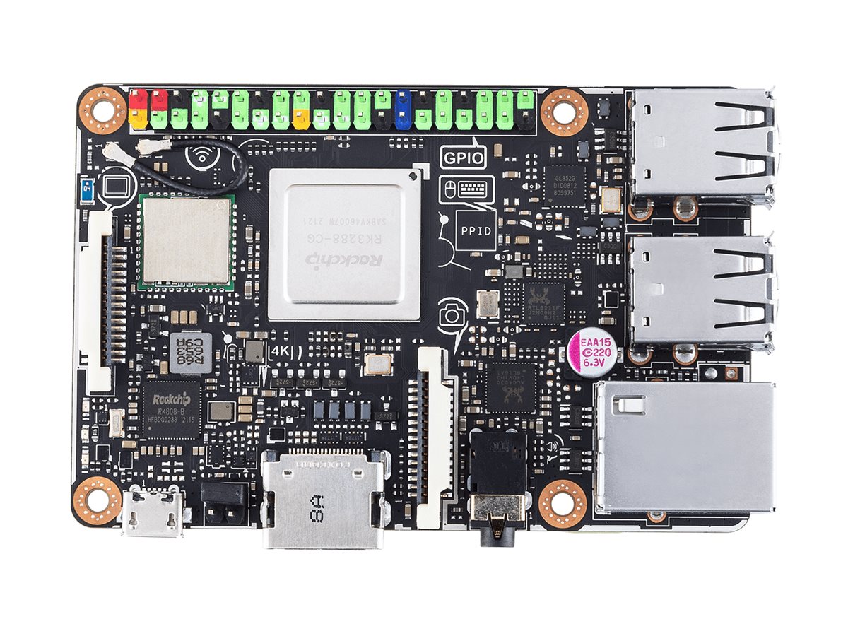 ASUS Tinker Board R2.0 - Enkelttavle-computer - Rockchip RK3288-CG.W - RAM 2 GB - 802.11b/g/n, Bluetooth 4.2 EDR