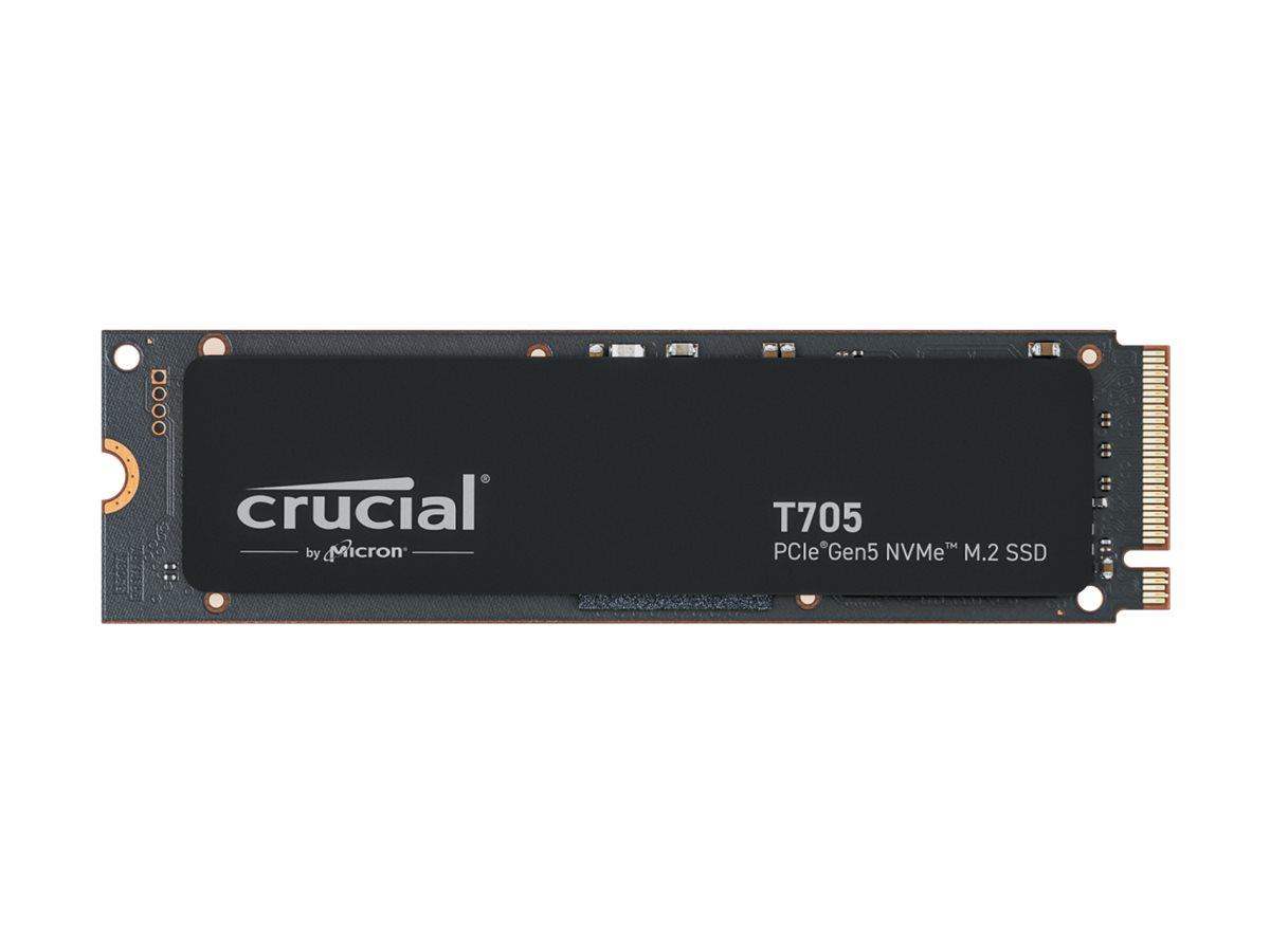 Crucial T705 - SSD - krypteret - 2 TB - intern - M.2 2280 - PCI Express 5.0 (NVMe) - TCG Opal Encryption 2.01