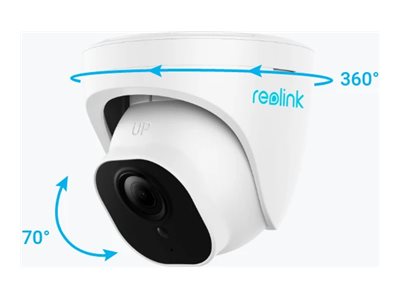 Reolink P324 - Netværksovervågningskamera - kanontårn - udendørs - vejrbestandig - farve (Dag/nat) - 5 MP - 2560 x 1920 - fast brændvidde - audio - LAN 10/100 - H.264 - DC 12 V / 48 V / PoE