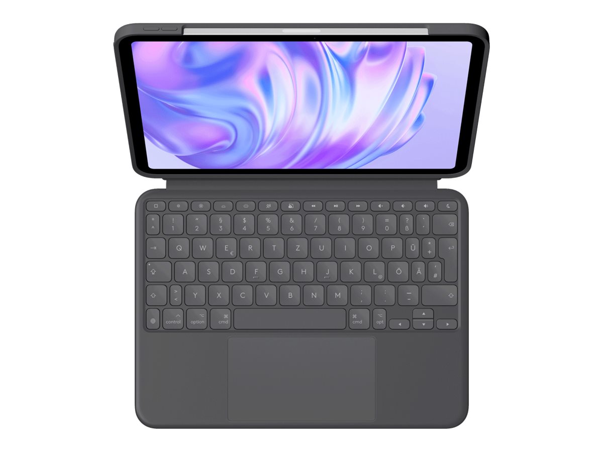 Logitech Combo Touch Tastatur og folio-kasse Saks Ja Kablet Tysk
