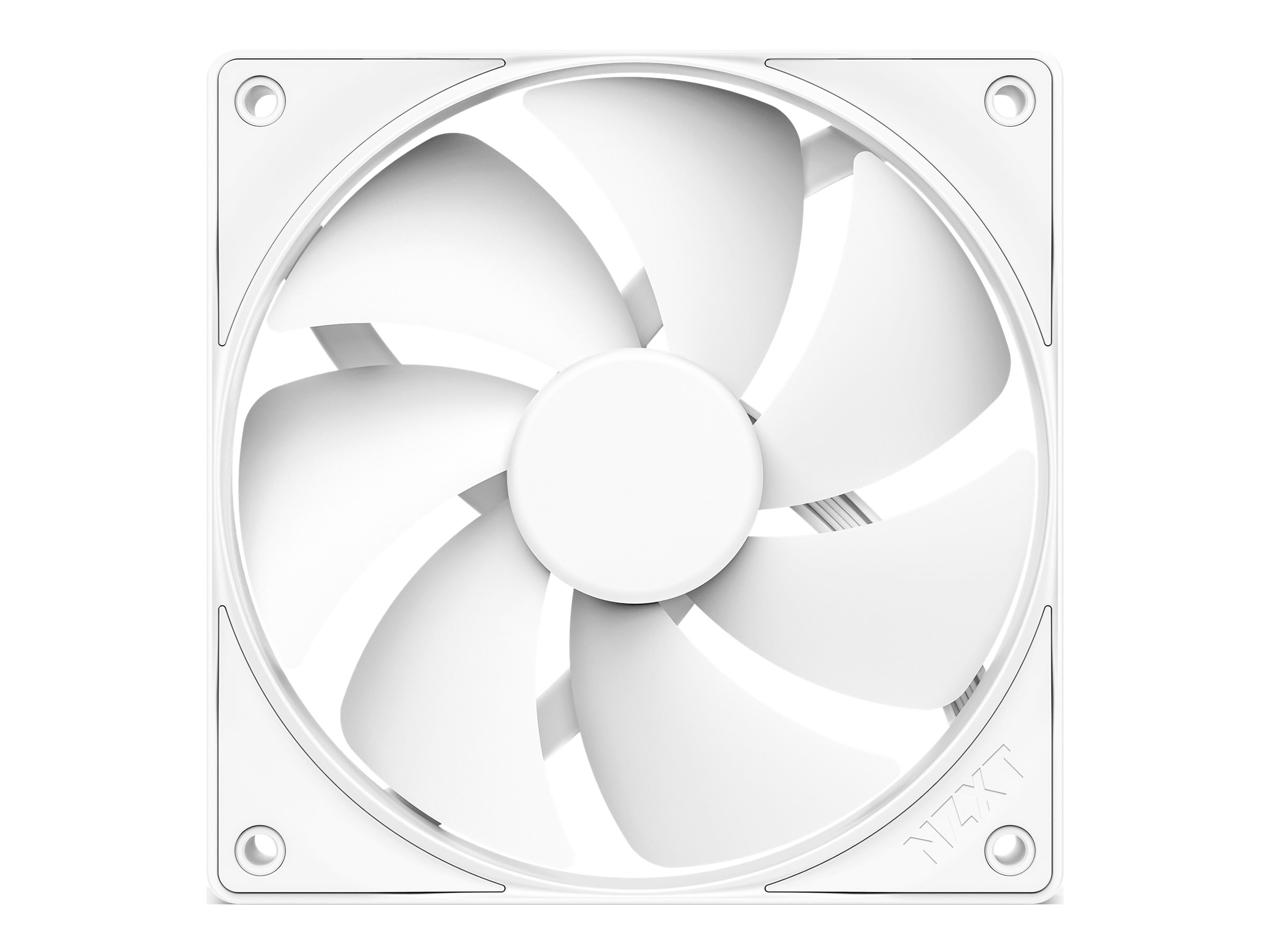 NZXT F120P V2 - Static Pressure - Kabinet køler - 120mm - Hvid - 30 dBA