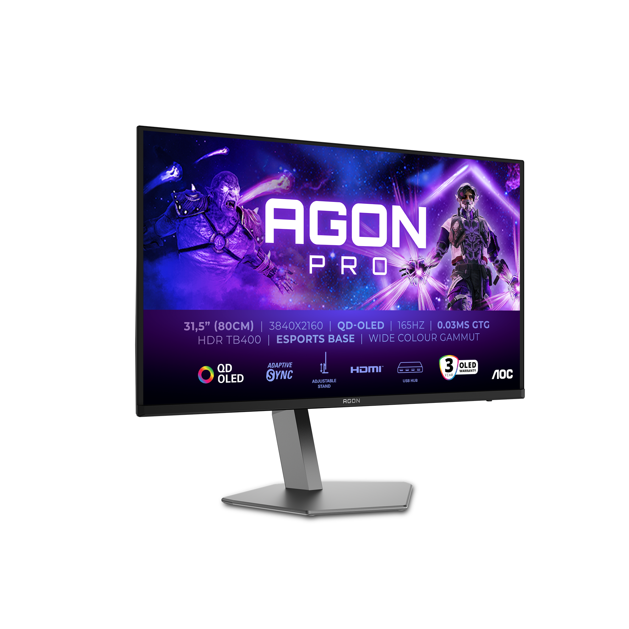 AOC AGON PRO AG326UD 32" 3840 x 2160 (4K) HDMI DisplayPort 165Hz