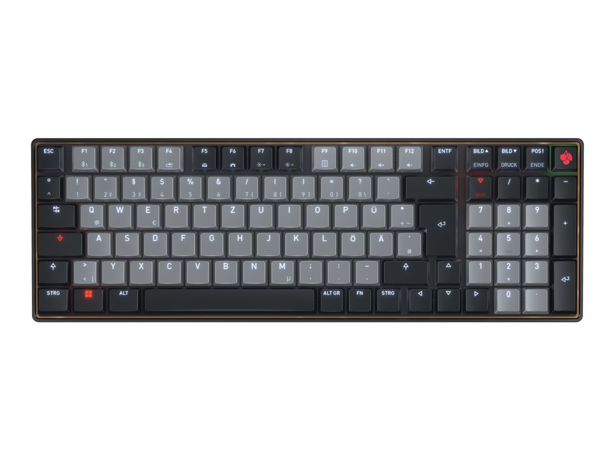 Cherry KW - keyboard - 96% compact - QWERTZ Input Device - Tastatur - Sort