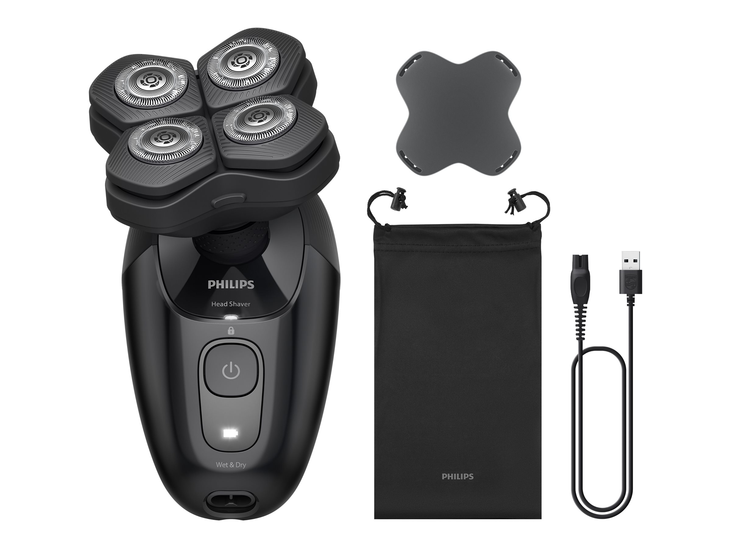 Philips 5000 Series HS5980 Pro - Hovedshaver - trådløs - sort