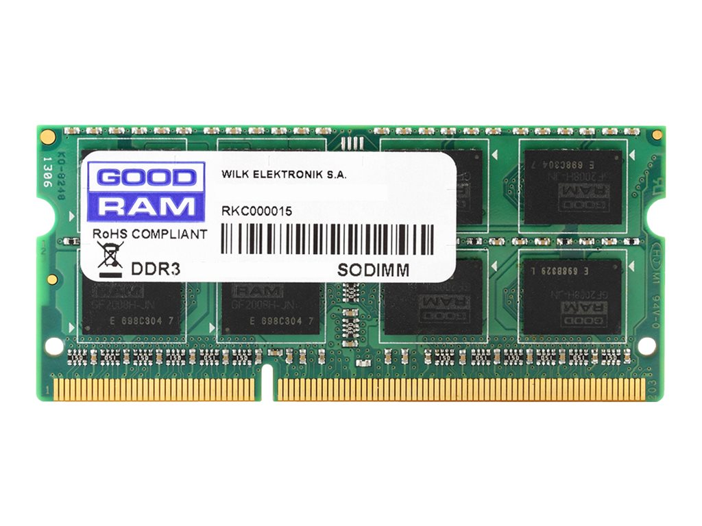 GOODRAM SODIMM DDR3-1600 - 8GB - CL11 - Single Channel (1 pcs) - Grøn