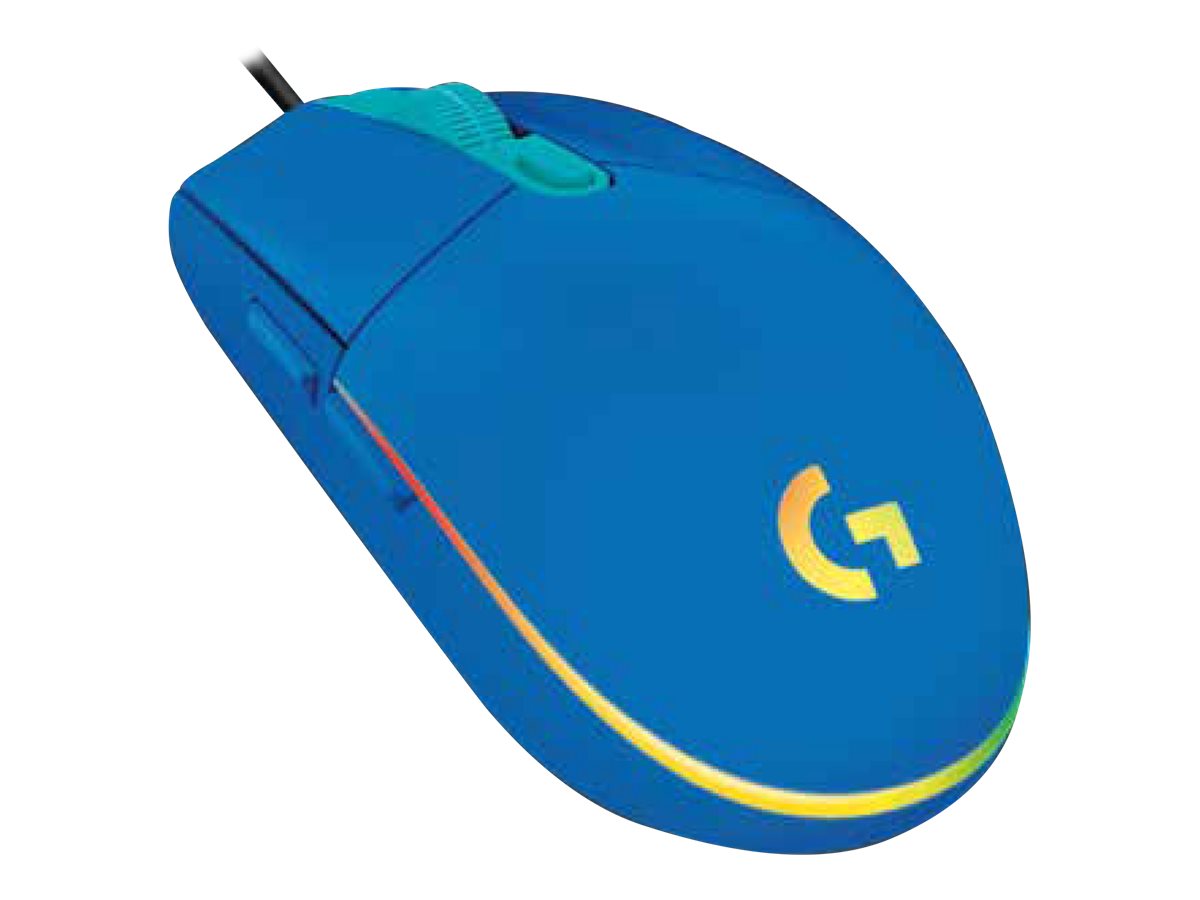 Logitech Gaming Mouse G102 LIGHTSYNC - Mus - højrehåndet - optisk - 6 knapper - kablet - USB - blå