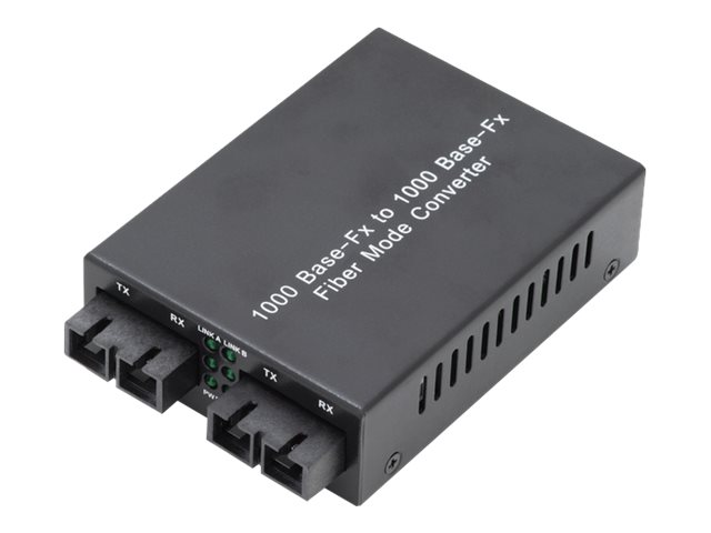DIGITUS DN-82124 Gigabit Multimode/Singlemode Media Converter SC/SC