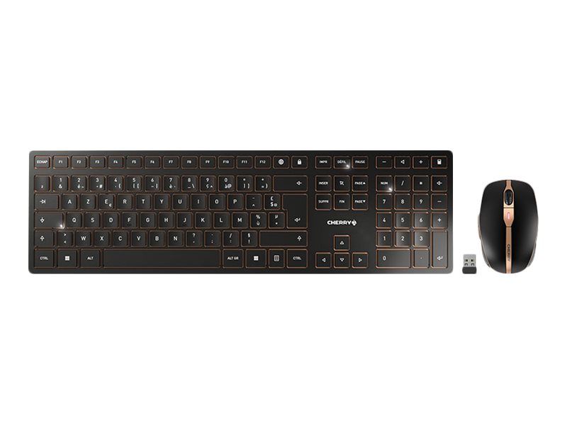 CHERRY DW 9100 SLIM Tastatur og mus-sæt Saks Trådløs