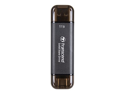 Transcend ESD310C - SSD - 512 GB - ekstern (bærbar) - USB 3.2 Gen 2x1 (USB-C stikforbindelse) - sort