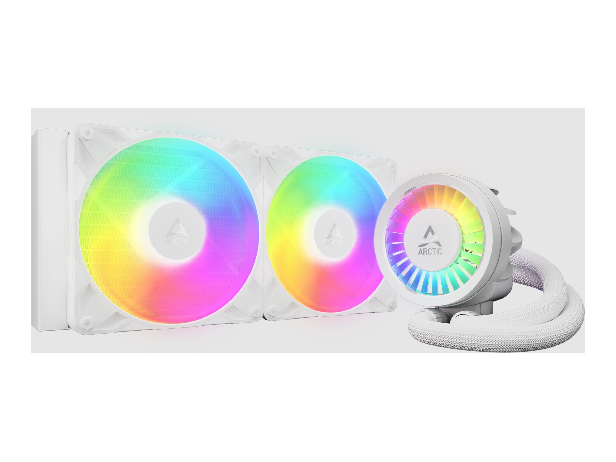 ARCTIC Liquid Freezer III Pro 280 A-RGB - Processors flydende kølesystem - Radiatorstørrelse: 280 mm - (for: AM5, AM4, LGA1700, LGA1851) - copper base with skiving fins - 140 mm - hvid