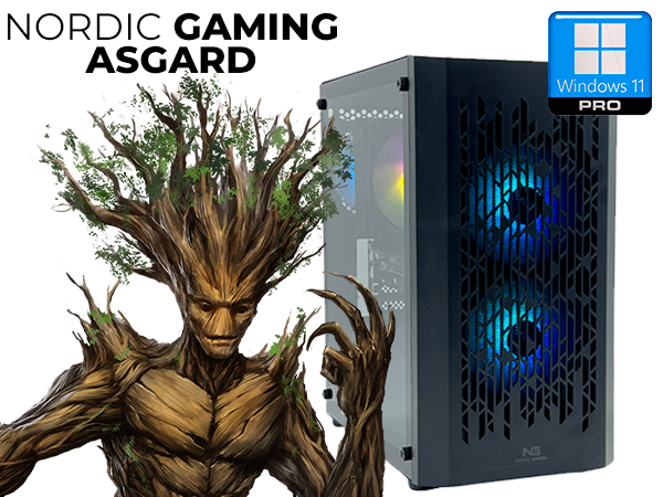 Nordic Gaming Asgard Yggdrasil Gaming PC | i3 8GB RTX 3050 1TB W11P