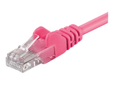 Goobay Netværkskabel CAT 5e, U/UTP, magenta, 2 m kobberbeklædt aluminiumleder (CCA)