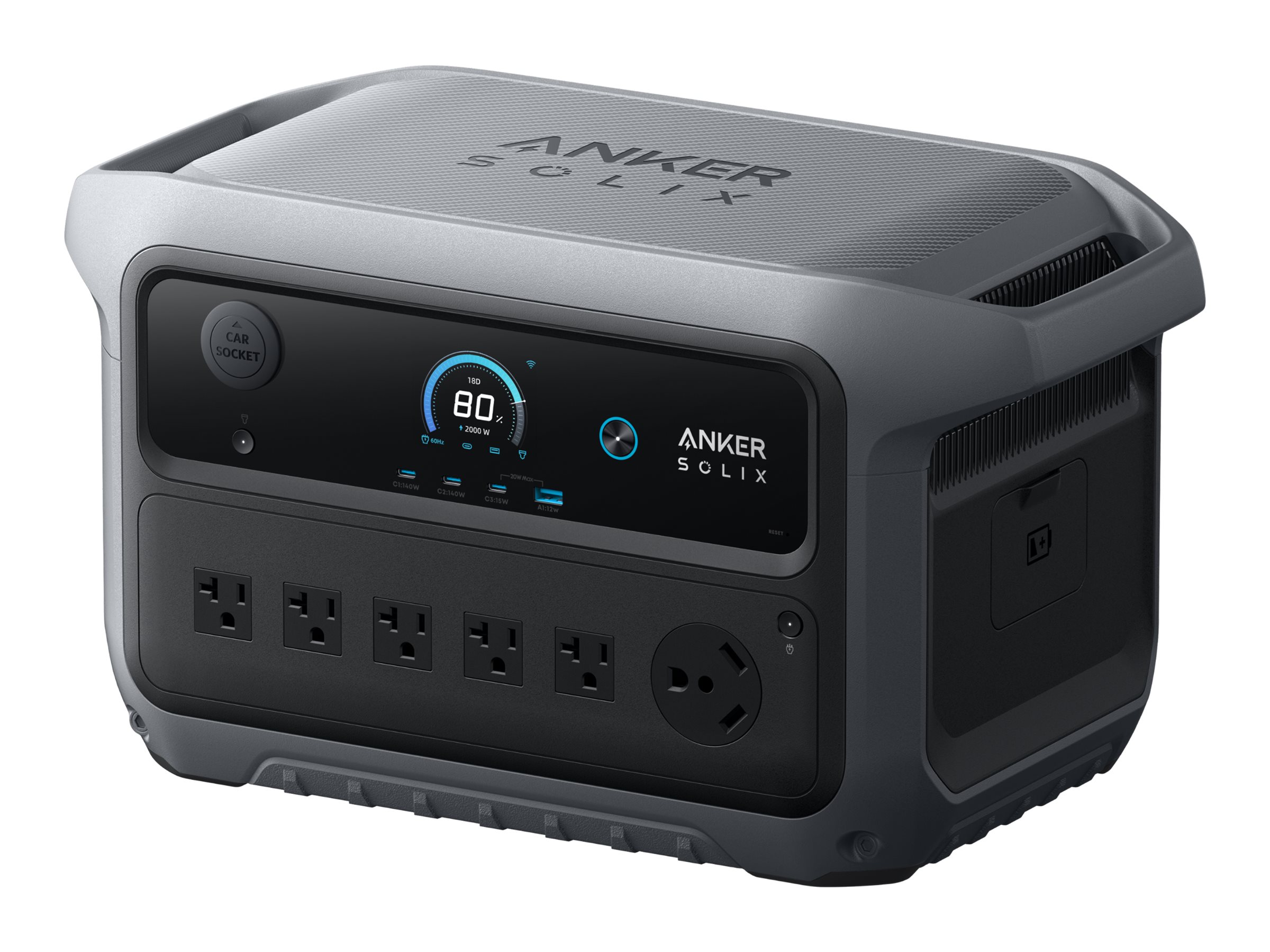 Anker SOLIX Transportabel strømstation 2400Watt