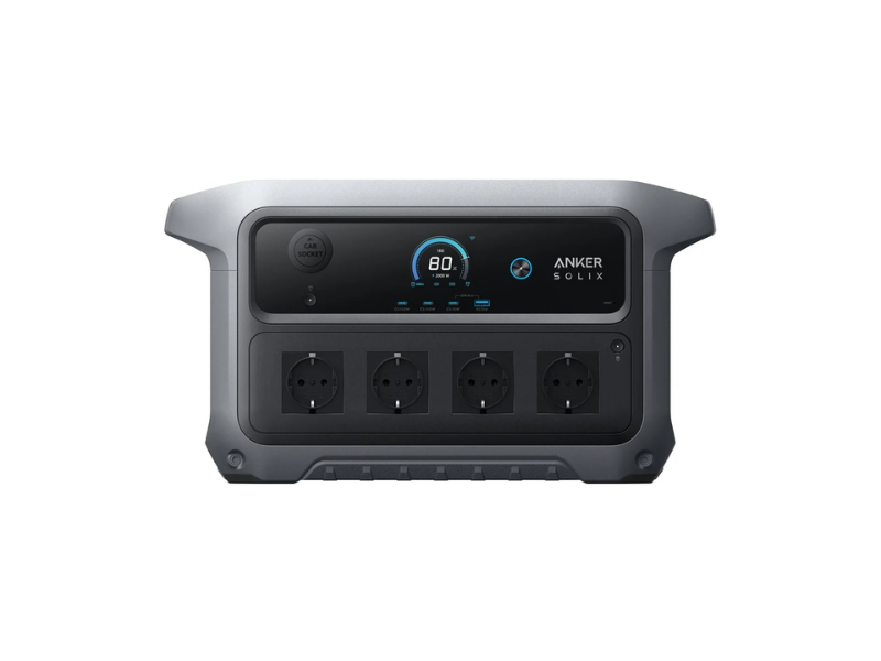 Anker SOLIX C2000 - Gen 2 - American version - transportabel strømstation - AC 120 V - 2400 Watt - litiumjernfosfat - 40000 mAh - 2048 Wh - output-stikforbindelser: 9