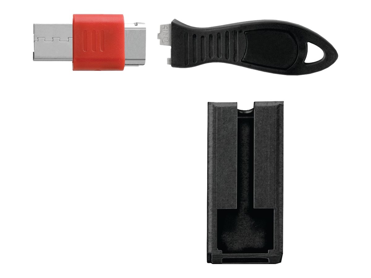 Kensington USB Port Lock with Cable Guard - Square - USB port blokker - sølv