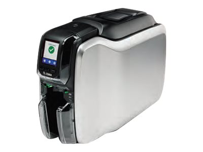 Zebra ZC300 - Plastikkortprinter - farve - blæksubliminering/termisk transfer - CR-80 Card (85.6 x 54 mm) - 300 dpi - op til 900 kort/time (mono) / op til 200 kort/time (farve) - kapacitet: 100 kort - USB 2.0, LAN