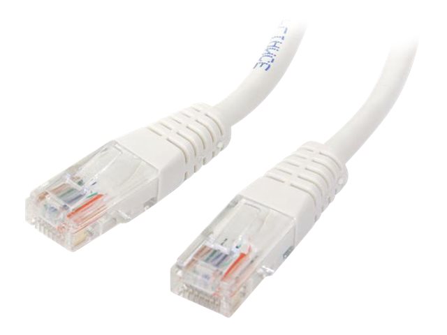 StarTech.com Molded Cat 5e UTP Patch Cable CAT 5e Ikke afskærmet parsnoet (UTP) 15m Patchkabel Hvid