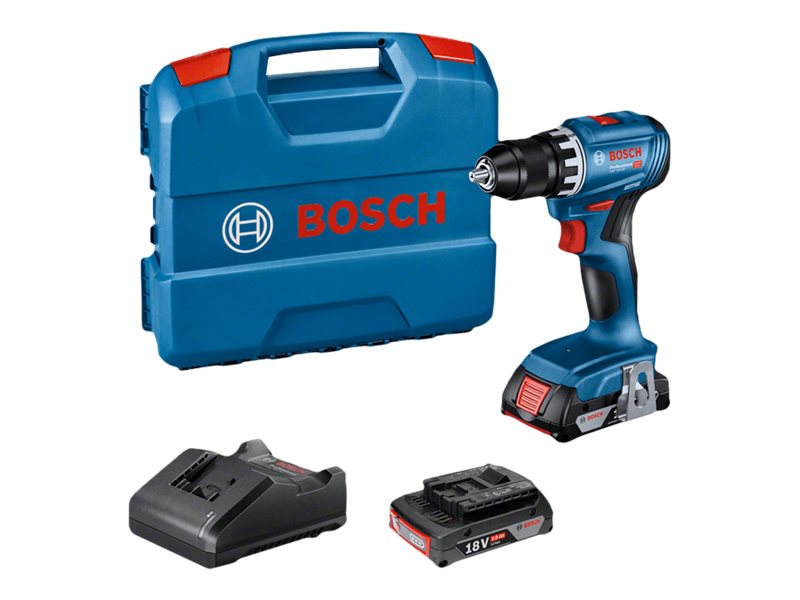 Bosch GSR 18V-45 PROFESSIONAL Bore-/skruemaskine 18V Uden batteri 2 batterier inkluderet