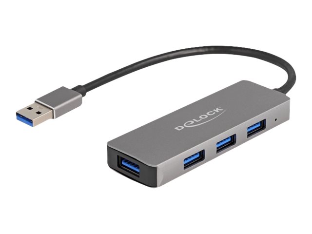DeLOCK USB Type-A Hub - 4 Ports USB hub - USB 3.2 - 4 ports - Grå