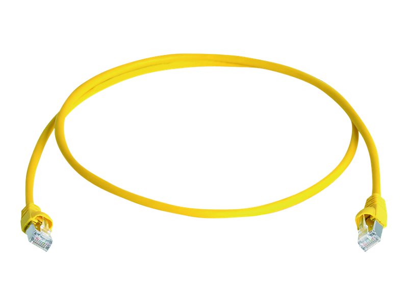 Telegärtner DataVoice Office CAT 6a SFTP, PiMF 25cm Patchkabel Yellow RAL 1018