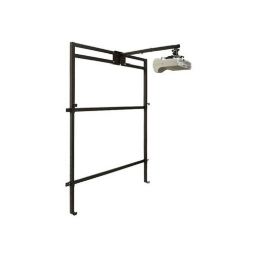 Whiteboard vægbeslag med projektorarm - sort, maks. 25 kg, højde 180 cm