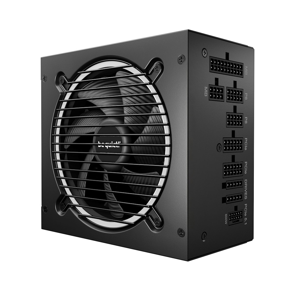 be quiet! Pure Power 13 M - Strømforsyning (intern) - ATX12V 3.1/ EPS12V 2.92 - 80 PLUS Gold - Cybenetics Gold - AC 100-240 V - 850 Watt - aktiv PFC - sort