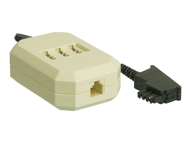 goobay 20cm Telefonadapter Sort