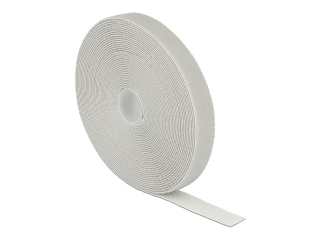 Delock Hook-and-loop fastener - Kabelbånd - 10 m - grå