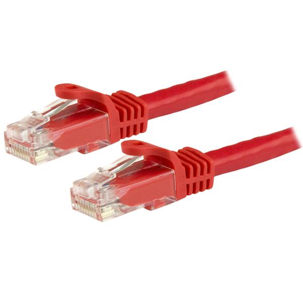 StarTech.com 1.5m CAT6 Cable - Red Snagless CAT 6 Wire - 100W RJ45 UTP 650MHz Category 6 Network Patch Cord UL/TIA (N6PATC150CMRD) CAT 6 Ikke