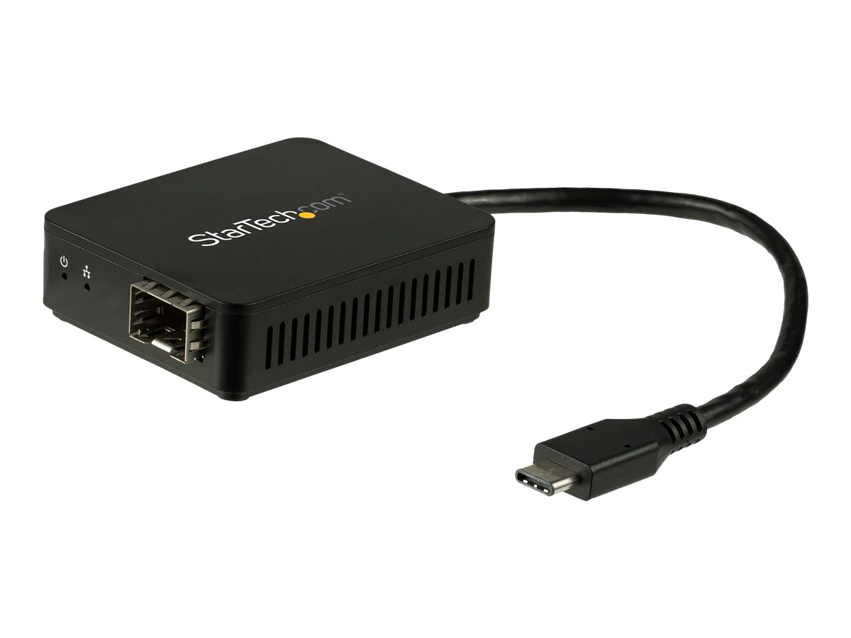 StarTech.com US1GC30SFP USB-C to Fiber Optic Converter - Open SFP