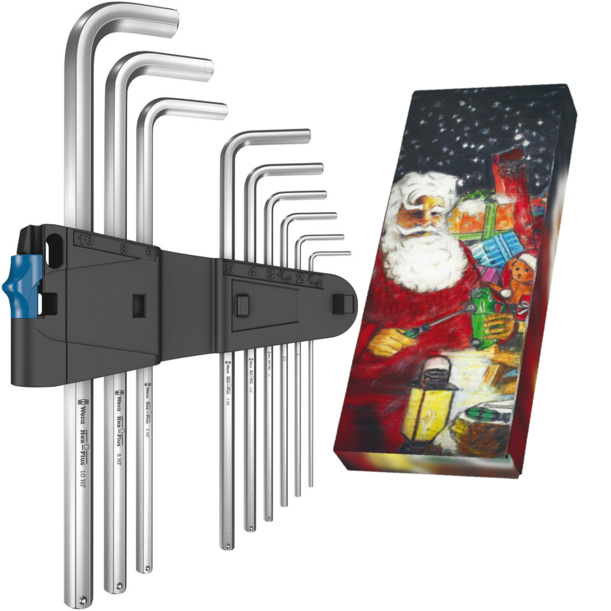 Wera 950L/9 Christmas Hex-Plus HF 1 L-key set