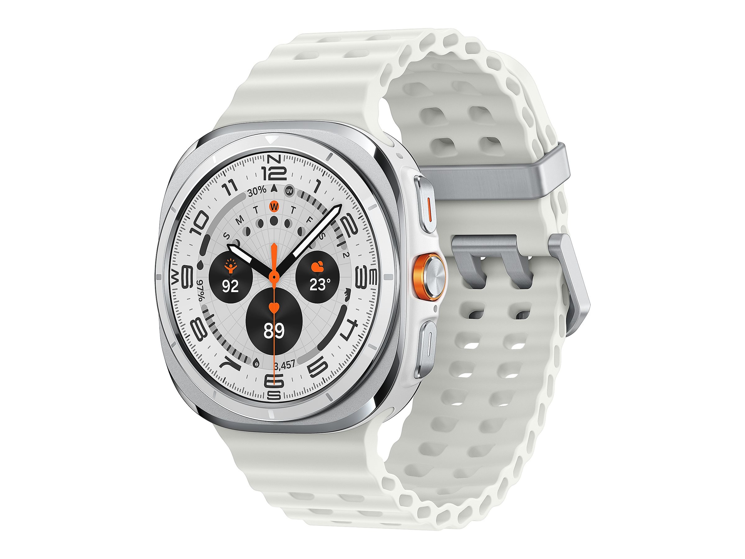 Samsung Galaxy Watch Ultra 3,81 cm (1.5) AMOLED 47 mm Digital 480 x 480 pixel Berøringsskærm 4G Hvid Wi-Fi GPS (satellit)