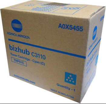 Konica Minolta Tonerkassette cyan 5.000 sider TNP-51C Modsvarer: N/A