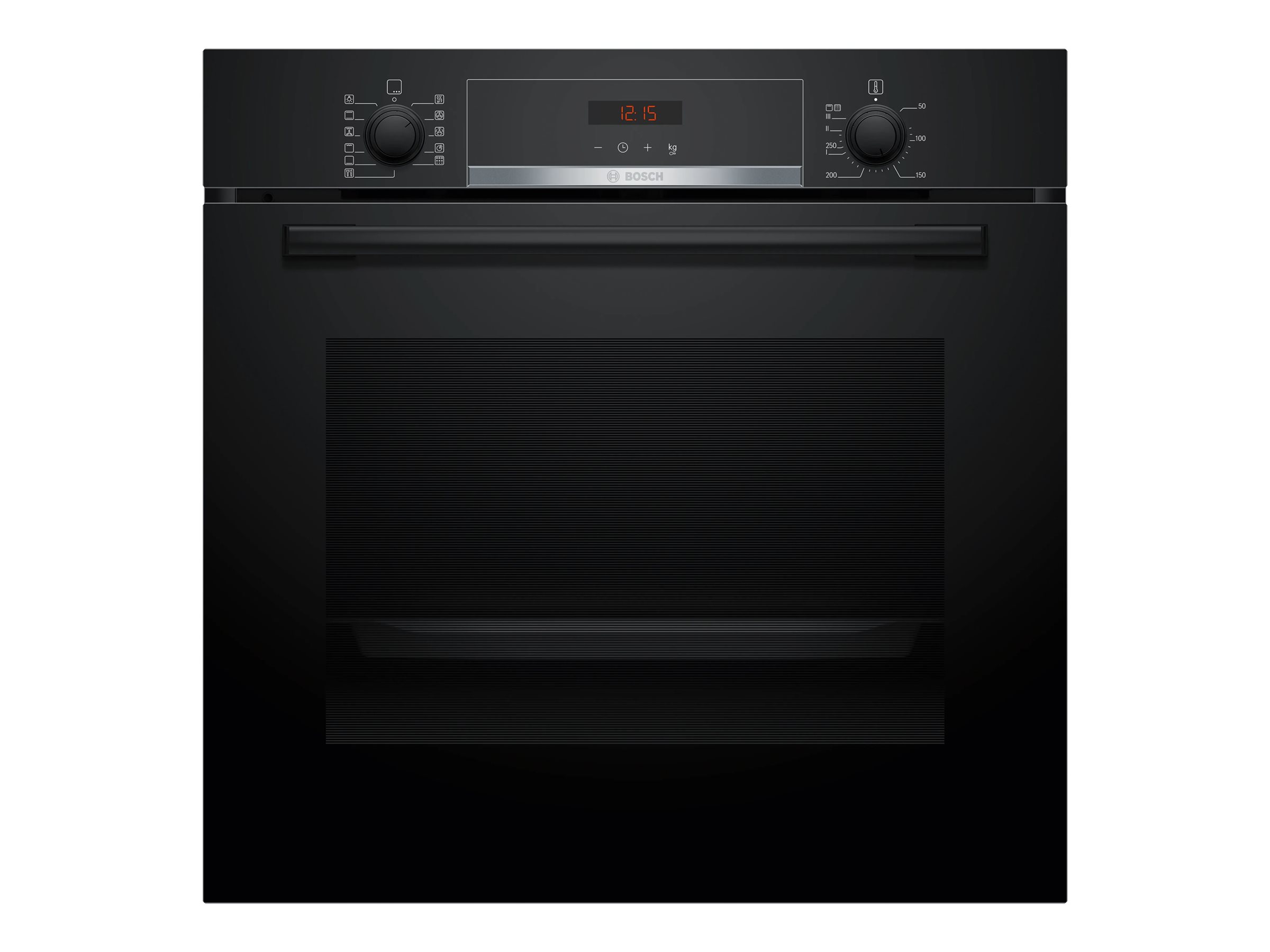 Bosch Serie | 4 HBA574BB3 - Ovn - til indbygning - niche - bredde: 56 cm - dybde: 55 cm - højde: 58.5 cm - med selv-rengøring - Klasse A+ - sort