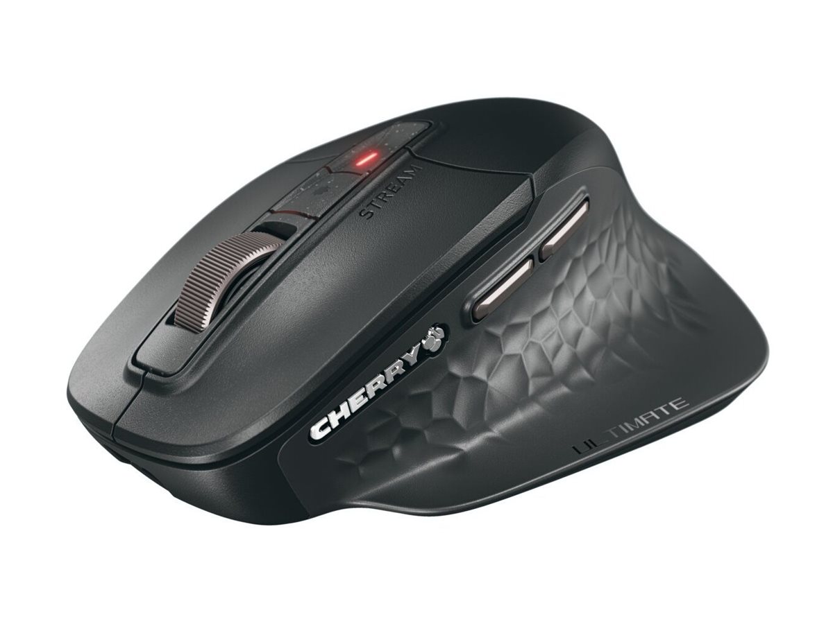 Cherry STREAM Ultimate - Mus - Optisk - 7 knapper - Sort