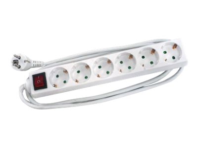 LogiLink Stikdåse 6-stik 16A 1.5m