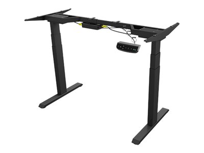 ICY BOX IB-EW206B-T Liggende/stående skrivebordsramme Stål Sort Kontor Hjemmekontor