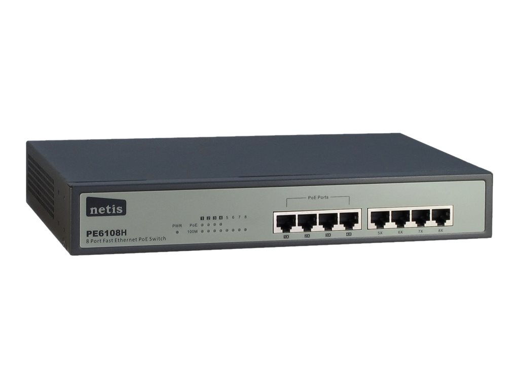 netis PE6108H Switch 8-porte 10/100 PoE