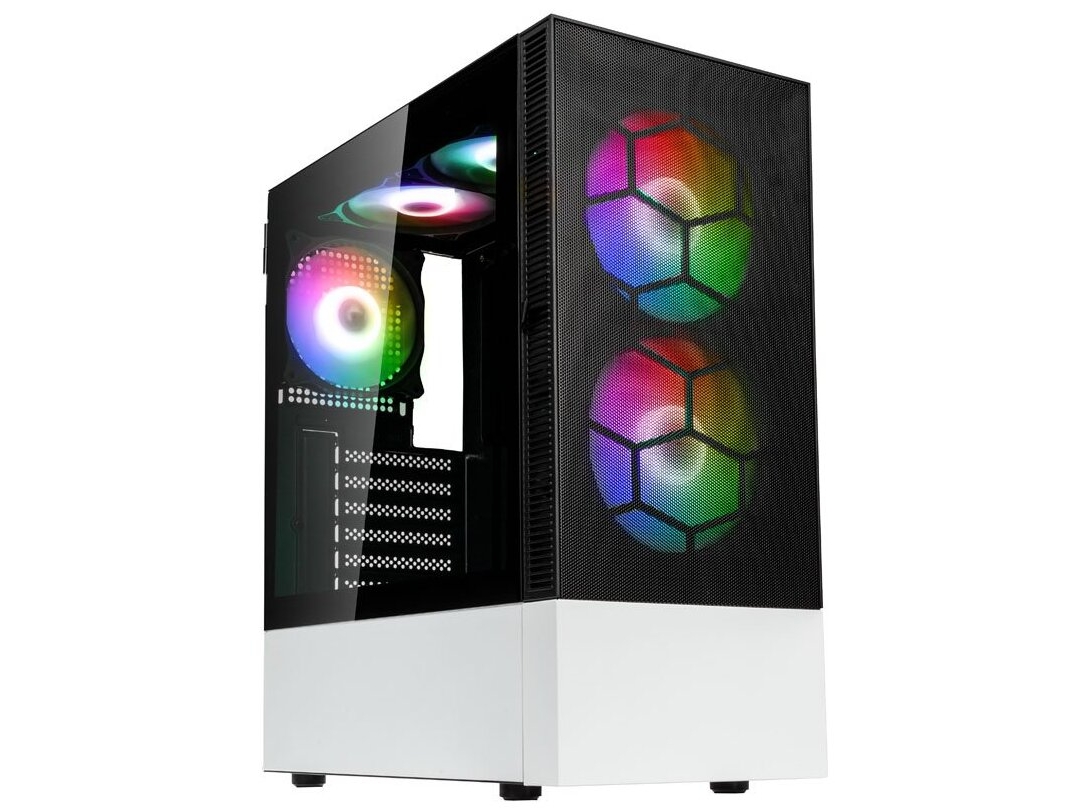 Kolink Observatory MX Mesh ARGB Midi Tower Case Black/White Kabinet - GEEKD.dk
