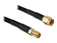 DeLOCK 2m Forlængerkabel til antenne Sort