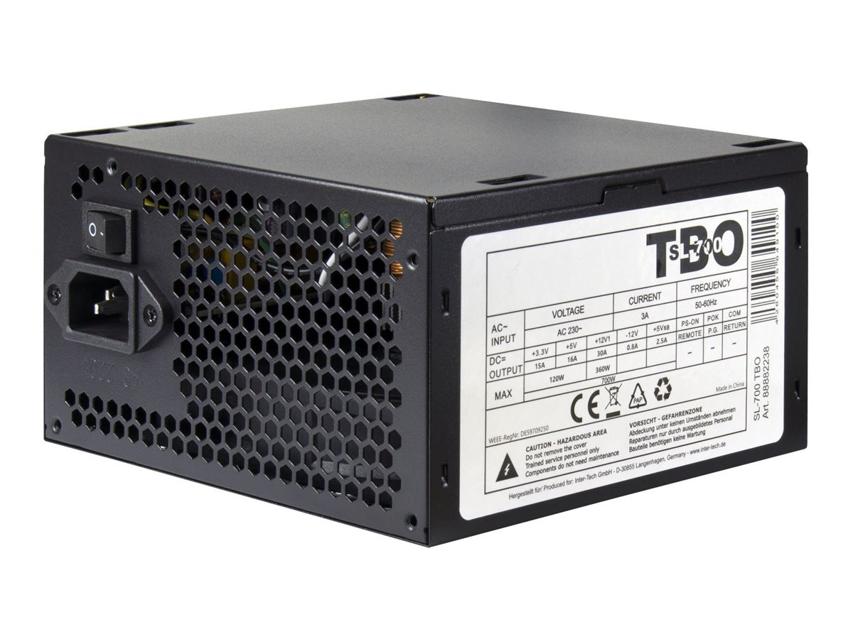 Inter-Tech SL-700 Plus TBO Strømforsyning 700Watt