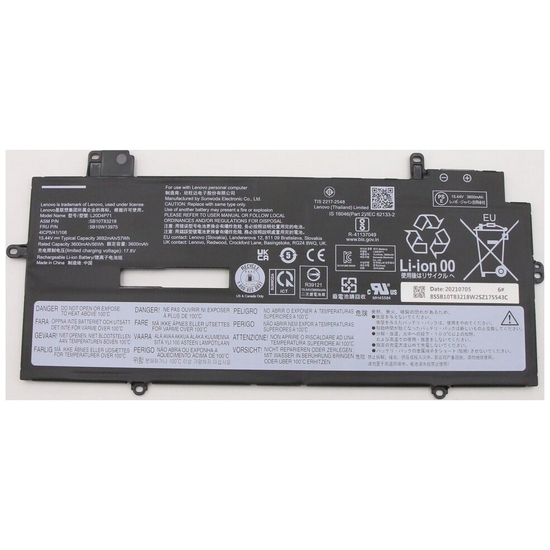 Lenovo Thinkpad Batteri 3200mAh ThinkPad X1 Yoga Gen 6, 7, 8, Carbon 9, 10, 11