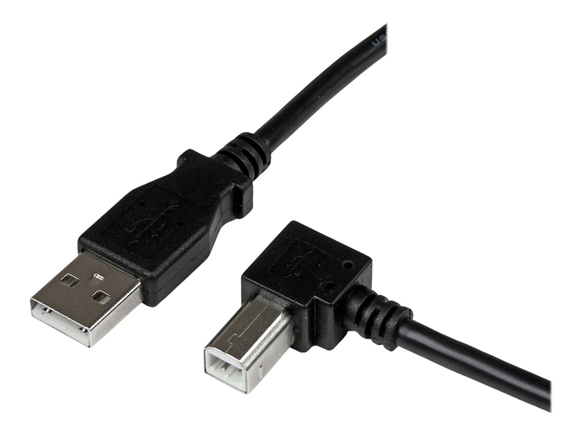 StarTech.com 1m USB 2.0 A to Right Angle B Cable Cord - 1 m USB Printer Cable - Right Angle USB B Cable - 1x USB A (M), 1x USB B (M) (USBAB1MR)