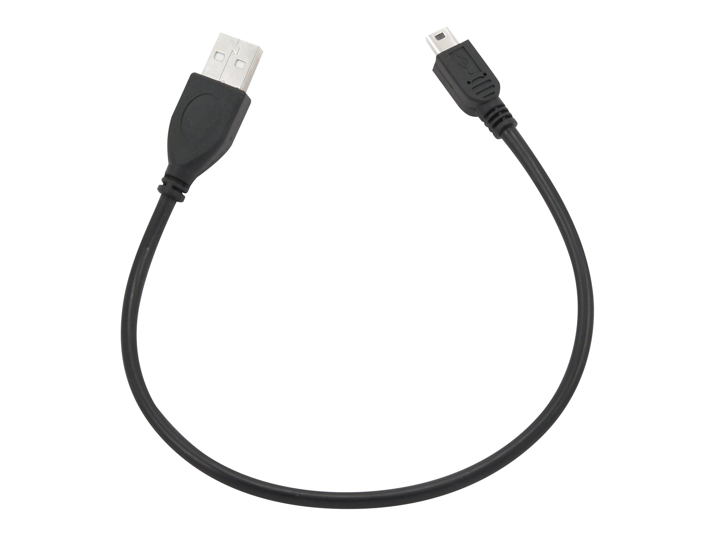 Gembird CCP-USB2-AM5P-1 - USB-kabel - mini-USB type B (han) til USB (han) - 30 cm - formet - sort