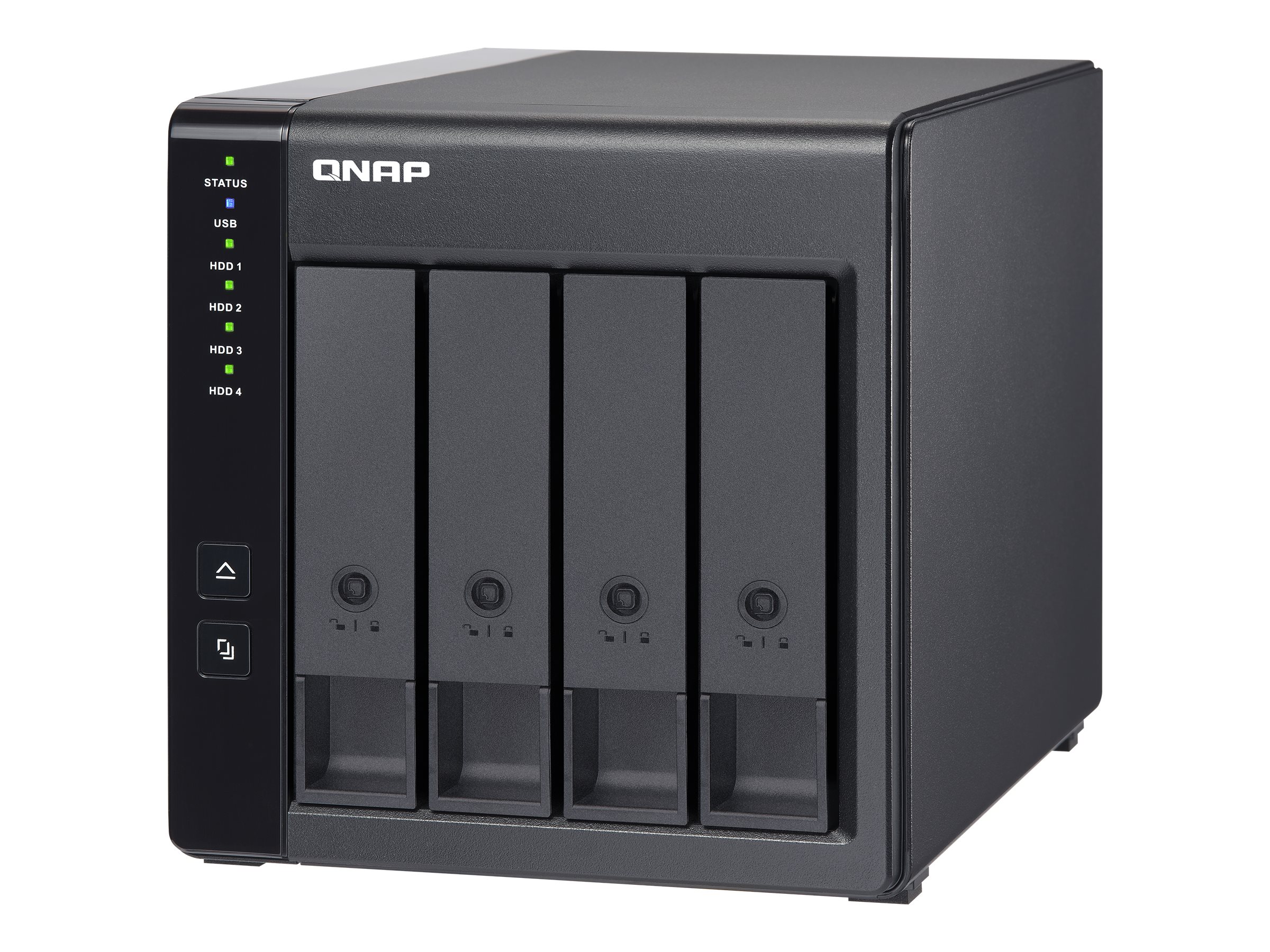 QNAP TR-004 16TB WD Red Plus NAS-Bundle NAS Erweiterungsgehäuse inkl. 4x 4TB WD Red Plus 3.5 Zoll SATA Festplatte