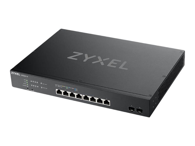 Zyxel XS1930-10 - Switch - smart - 8 x 100/1000/2.5G/5G/10GBase-T + 2 x 10 Gigabit SFP+ - monterbar på stativ