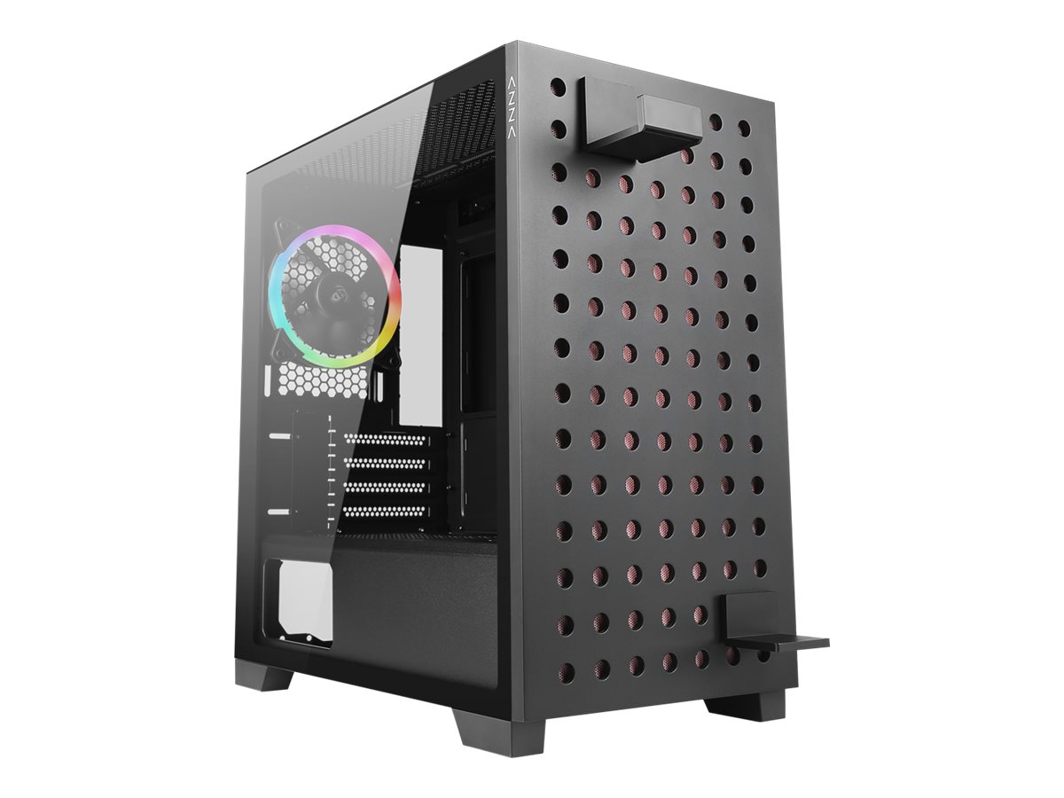 AZZA Elise Tower Micro ATX Sort Transparent