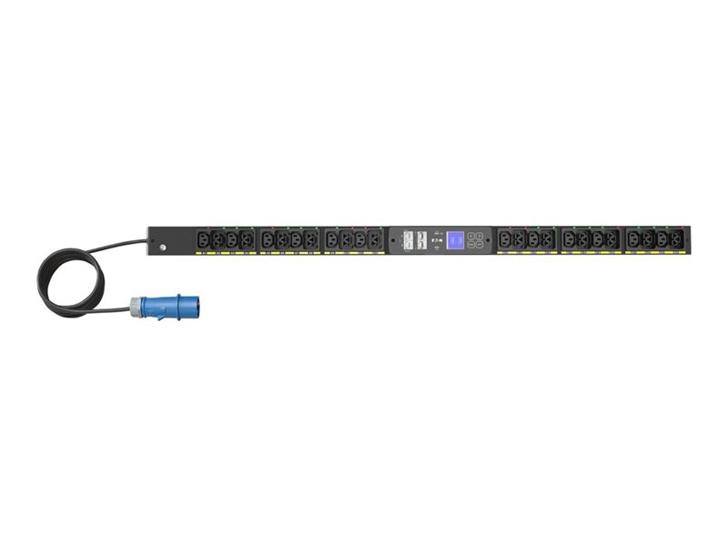 Eaton G4 - Strømfordelingsenhed (rackversion) - målt input - AC 200-240 V - 3.7 kW - 1-faset - Ethernet 10/100/1000 - input: IEC 60309 16A - output-stikforbindelser: 24 (12 x IEC 60320 C13, 12 x IEC 60320 C39) - 0U - 3 m ledning - sort