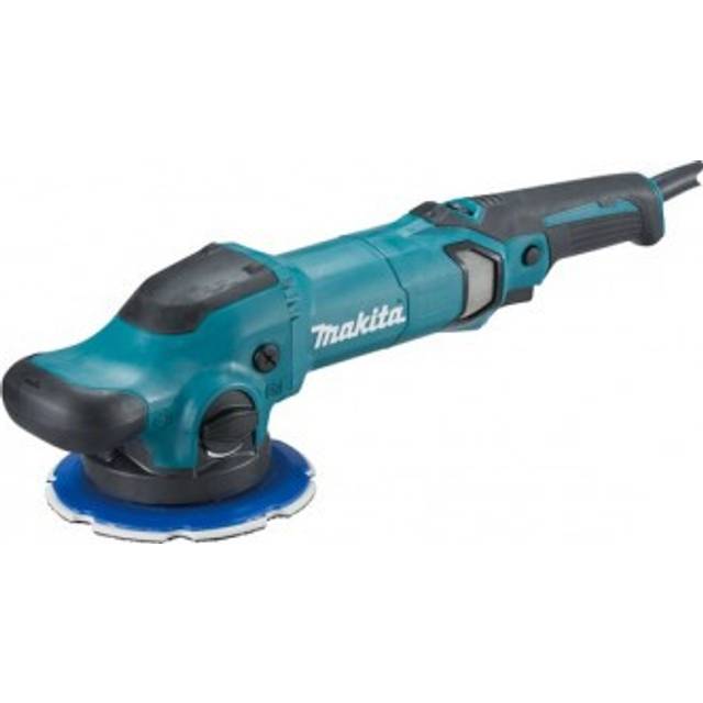 Makita PO6000C, Roterende bilpolermaskine, 6800 rpm, 900 W, Sort, Blå, 2,7 kg, Vekselstrøm